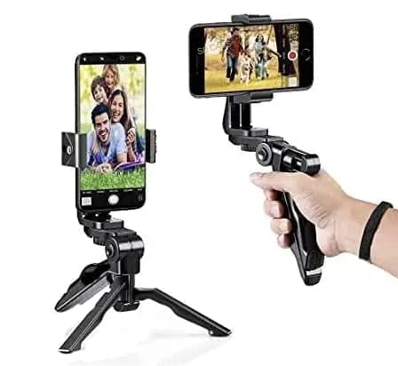 SD CASS® Mini Gun Tripod with Universal Mobile Attachment for All Smartphones,Action & DSLR Camera’s to Shooting Videos,YouTube Vlog etc.