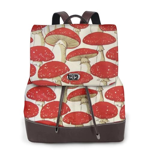 Sac à dos voyage randonnée imprimé champignon pour sorties nature et loisirs