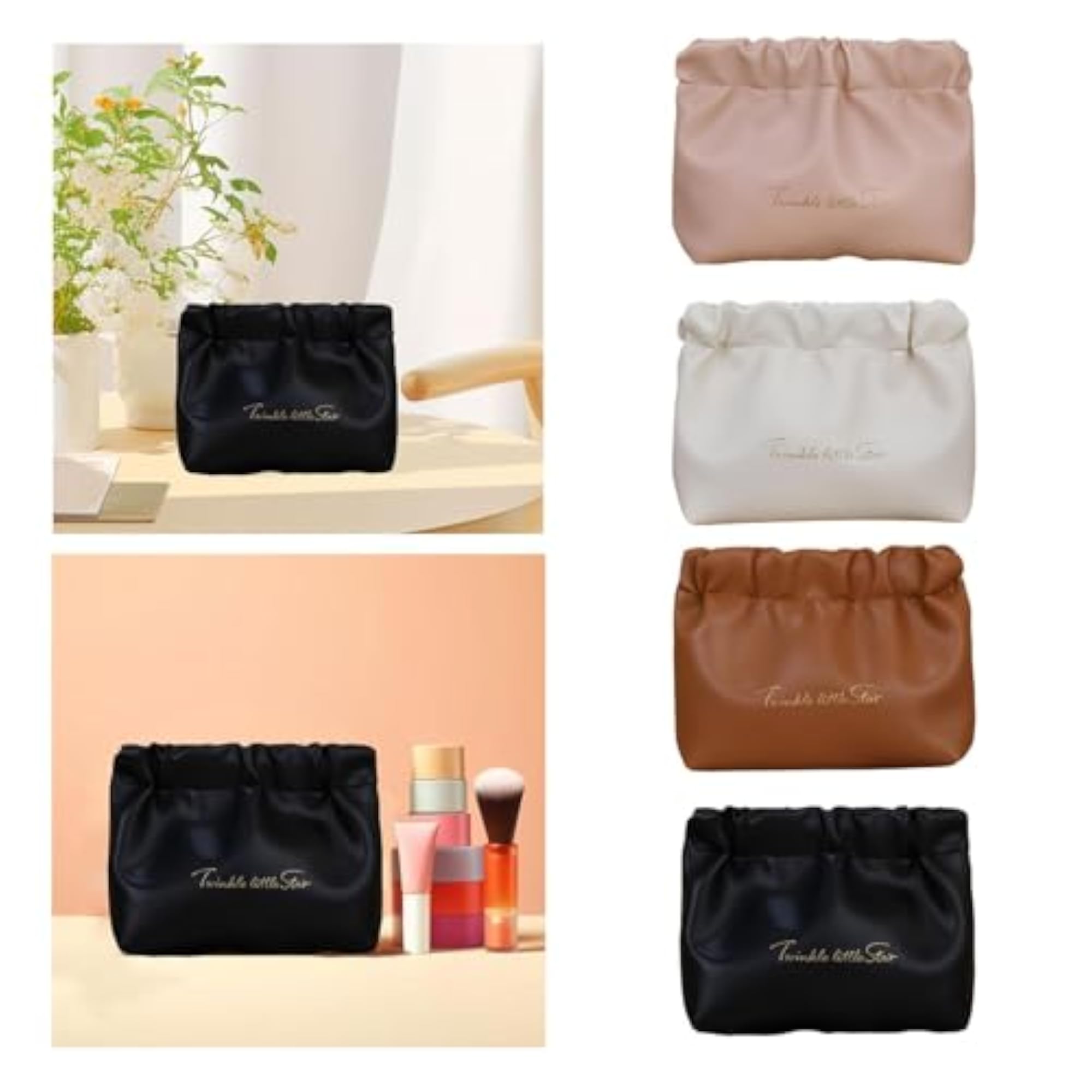 Hair Tie Organizer without Zipper Lightweight Makeup Pouch