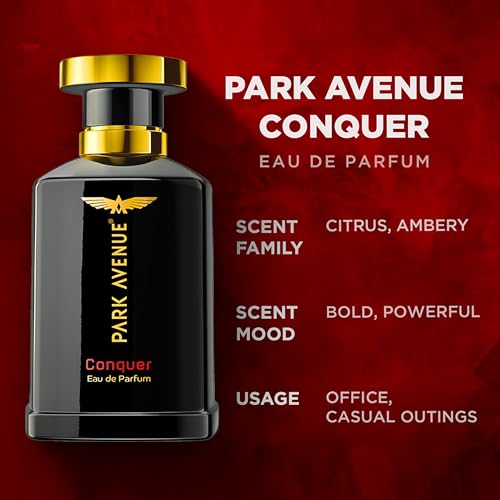 Image of Park Avenue For Him | Luxury Perfume Gift Set for Men | 2 x 100ml | Euphoria & Conquer | Long Lasting EDP | Amber | Musk | Premium Fragrance