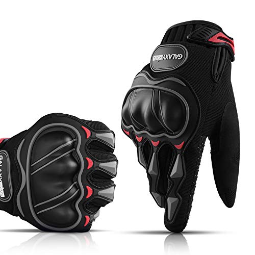 Galaxyman Motorcycle Gloves Motorbike Powersports Racing Gloves Full Finger Motorbike Gloves (Black XL)