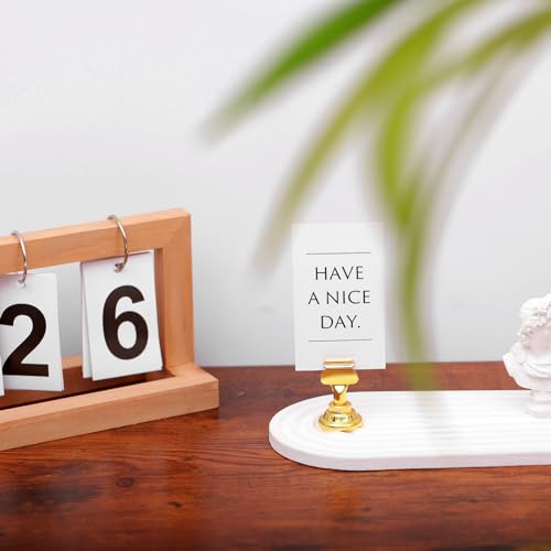 Urban Deco B07G75YC6Z 16 Pieces Table Card Holder Place Card Holders 1.7 Inches Gold Steel Card Holders thumb #4