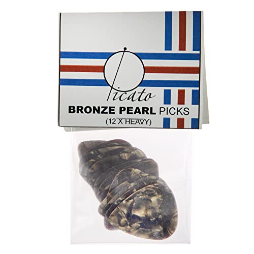 Picato Pearl Lot de 12 médiators fins Marron - Les Beatles, Paul McCartney, John Lennon, RIngo Starr, George Harrison Picato Pearl Lot de 12 médiators fins Marron – Image 3