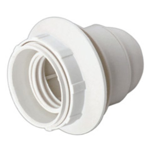 PORTALÁMPARAS E-27 CON ROSCA BLANCO