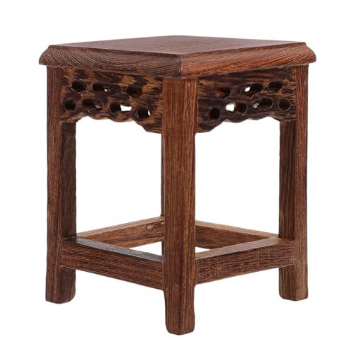 DIYEAH Supporto per Fioriere in Legno Resistente, Piedistallo Alto per Vaso di Fiori da Interno, Portavaso Elegante per Uso Domestico Base Liscia e Facile da Pulire