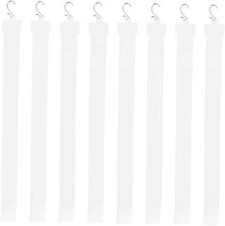 SOLUSTRE 8pcs Hanging Strip Retail Store Display Strips Station Merchandise Strips Chip Bag Explorer Costume Kids Cuticle Oil Pen for Nails Pp Food White Plastic