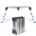 Folding Step Platform with Adjustable Height 14–20in – Lightweight Adjustable Ladder with Carry Strap, 600lb Load, Non-Slip Feet, Collapsible Step Stool Design for Home Projects and Car Cleaning