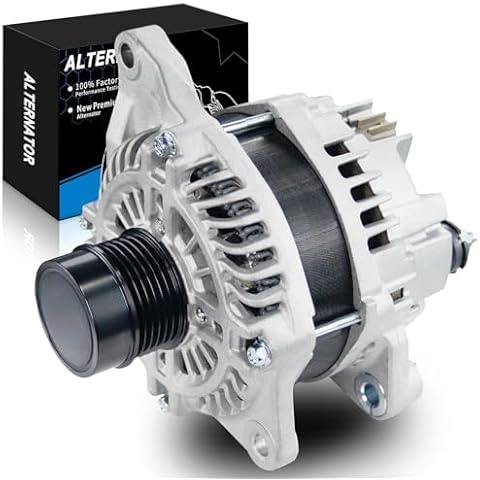 SZKAIDAG Upgraded Alternator for:-Dodge Journey 2009 2010 2011 2012 2013 2014 2015 2016 2017 2018 2019 2020 L4 2.4L, 12V 160Amp 6-Groove Clutch Pulley Clockwise, Replace OE# 04801490AA (ALL-NEW) Cover