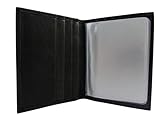 Paul & Taylor Men's Leather Front Pocket Slim Card Case Wallet Black