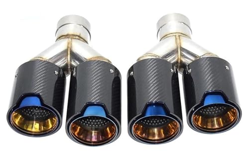 Silencieux d'échappement en carbone bleu pour affirmer le style de votre routière lors des rassemblements