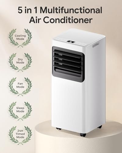 Image of 16000 BTU Portable Air Conditioners, 5 in 1 Smart AC Unit for Large Rooms Up to 750 Sq.Ft, WiFi App & Remote Control, Fast Cooling, Dehumidifier, Fan, Sleep Mode, 24H Timer with Window Kit
