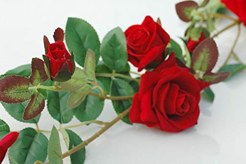 Rose Garland Bridal Couple Rose Decoration Car Decoration Wedding Car Wedding ® Car Decoration (Exclusive Red) - Image 4