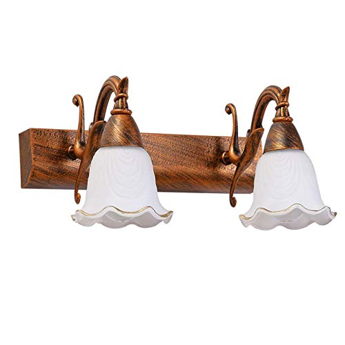 Lampada da parete in vetro Washroom europeo, per scale, corridoi (2 lampadine)