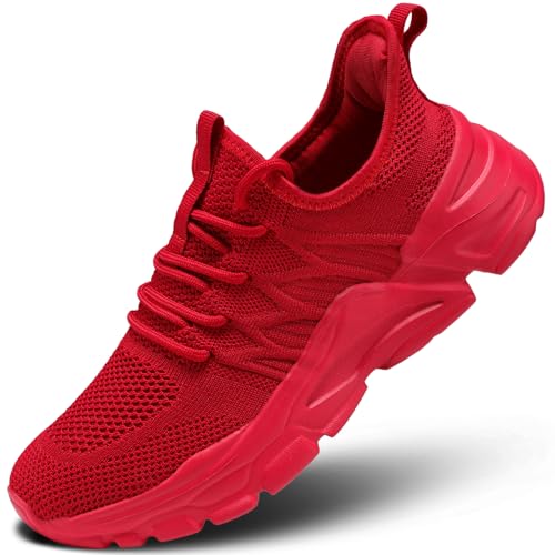 Image of Womens Running Shoes Slip-on Walking Tennis Sneakers Lightweight Breathable Casual Soft Sole Mesh Workout Sports Shoes
