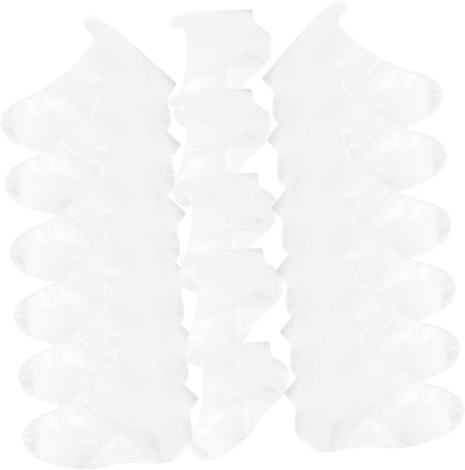 SUPVOX 200 Pcs Disposable Foot Covers Non-Slip Waterproof Plastic Shoe Covers for Daily Use Pedicure and Ice Skating