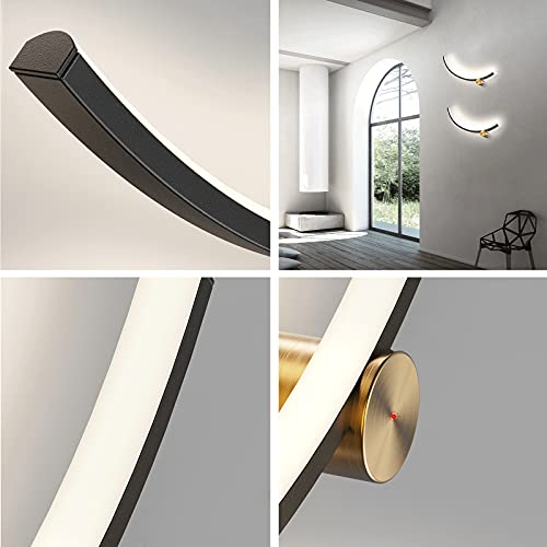 Apliques de pared de diseño geométrico en aluminio premium para salón 6