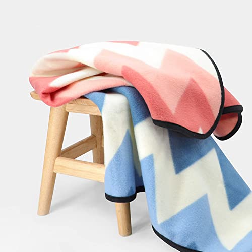 Forestfish Fleece Throw Blanket Cozy Soft Portable Travel Blanket Compact For Long Car Airplane Train Rides 60" X 40", Blue #TOP6