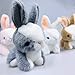 Alodidae 8 Pcs Small Plush Bunny Stuffed Animal 5 Inch Fluffy Rabbit Keychain Hanging Pendant for Backpacks Cute Easter Gifts Mini Bunnies Decor Birthday Party Favors