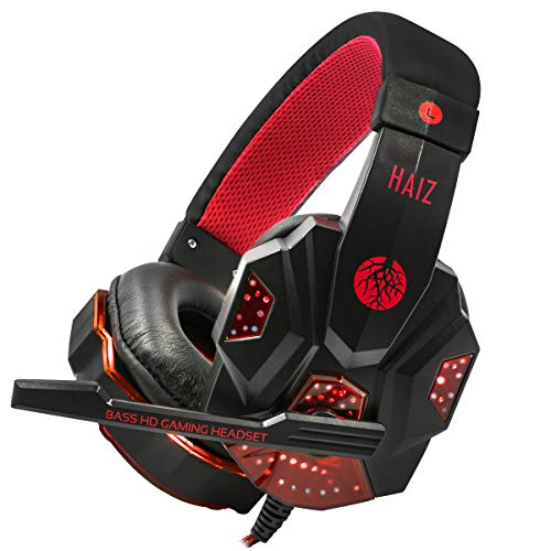 Haiz Fone de Ouvido Headset Gamer Deneb Headphone Vermelho HZ-1802