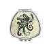 Custom Nautical Steampunk Octopus Vintage Kraken Drawing Decorative Sliver Sector Pill Box Medicine Case Holder Pillbox Tablet Gift