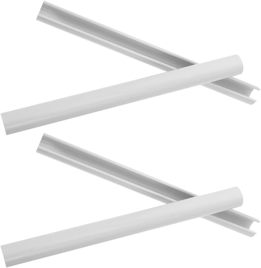 4Pcs Radiator Heat Pipe Covers Decorative Wall Protector for Bathroom and Basement Easy Install Heating Water Pipe Sleeve 7.87X0.59In