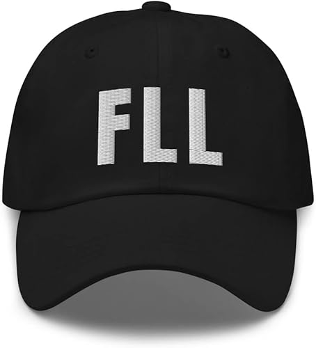 Airport Code FLL Hat Fort Lauderdale Florida FL - Gorra bordada para papá, gorra de béisbol con hebilla ajustable
