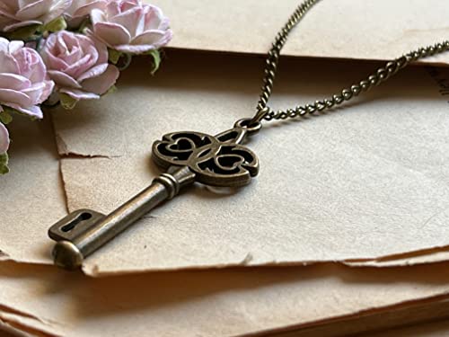Vintage Key Necklace 8Th Wedding Anniversary Bronze Vintage Key To My Heart Necklace 8 Years Wedding Anniversary Bronze Boxed And Gift Wrapped #TOP4