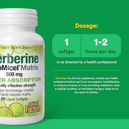 Natural Factors Berberine LipoMicel Matrix