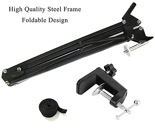 Etubby Webcam Stand Desktop Adjustable Suspension Boom Scissor Arm Camera Clamp Webcam Mount Holder For Logitech Webcam C920 C930 C922 C615, Microsoft Lifecam And Other Devices With 1/4" Thread #TOP7