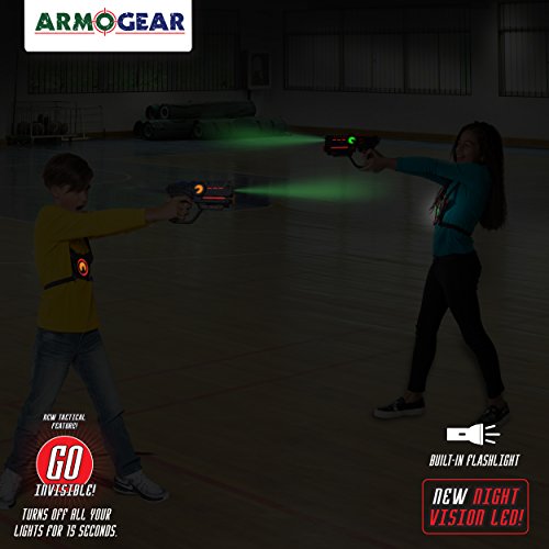 Armogear Laser Tag (2-Pack) | Laser Tag Guns With Vests Set Of 2 | Lazer Tag Toy For Kids Indoor & Outdoor Play | Laser Guns For Boys & Girls Ages 8+ #TOP4