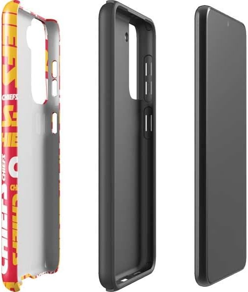 Skinit Pro Phone Case Compatible with Galaxy S21 FE - Officially Licensed NFL Kansas City Chiefs Red Blast Design