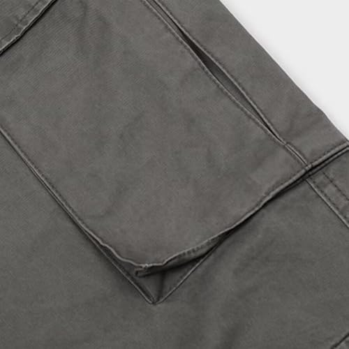 SANGTREE Women's Retro Multi Pocket Cargo Pants Casual Trousers3