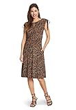 Cartoon Damen 1461/7309 Kleid, Black/Camel, 38