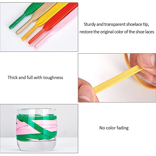 Image of ZHENTOR 3 Pair Flat Shoe Laces for Sneakers, Shoelaces for Sneakers Athletic Running Shoes Boot Strings