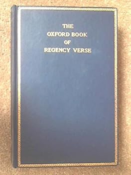 Hardcover The Oxford Book of Regency Verse Book