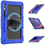 Lobwerk 4 w 1 etui ochronne do Samsung Galaxy Tab S9+ Plus 2023 SM-X810 SM-X816B SM-X818U 12,4 cala Hard Case + funkcja stojaka + pasek do noszenia