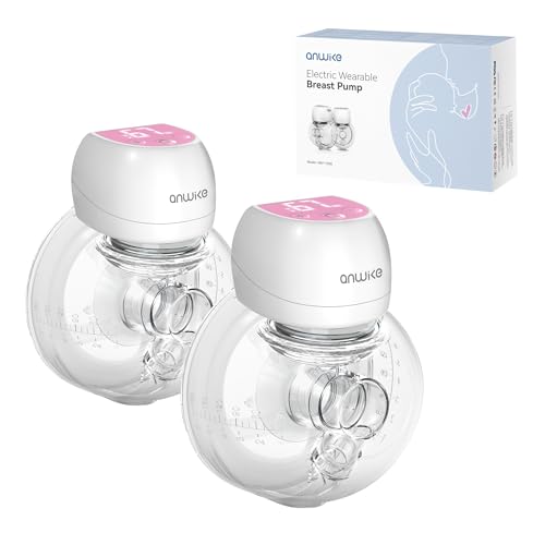 Image of 1508 Hands Free Breast Pump Wearable Breastfeeding Pump Ultra-Silent Breast Pump Hands Free with LCD Display, 2 Modes & 9 Levels Rechargeable Electric Breast Pump-Pink