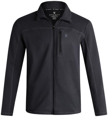Spyder Mens Fleece Jacket - Active Polar Fleece Suede Mens Lightweight Jackets for Workout - Athletic Zip Up Jacket for Men4