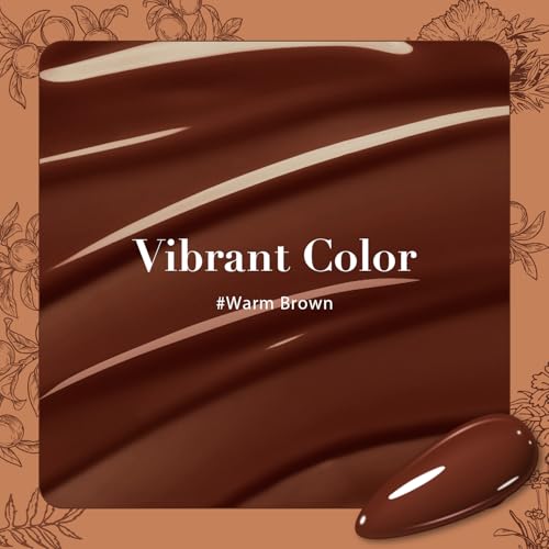 Image of AZUREBEAUTY Brown Nail Polish Quick Dry Fall Nail Polish Natural Shine Nail Lacquer Salon-Quality for Women Girl Gift Set 10ml