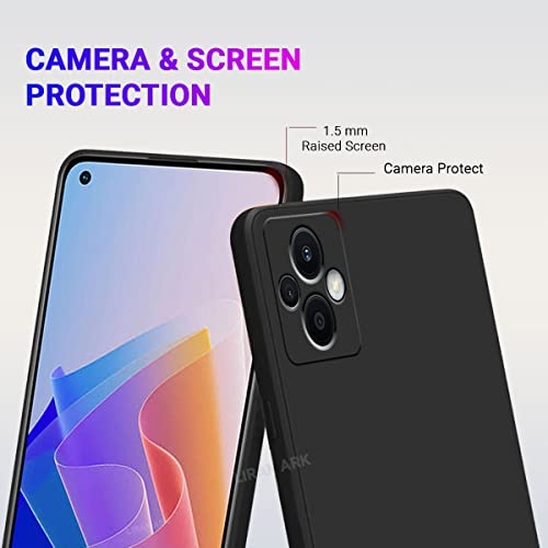 Image of LIRAMARK Silicone Soft Back Cover Case for Oppo F21 Pro 5G & Oppo F21s Pro 5G (Silicone Black)