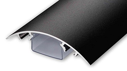 ALUNOVO TV Diseño canaleta para Cables Estructura Fina de Negro Mate en Diferentes Longitudes (Longitud: 160cm) Cover