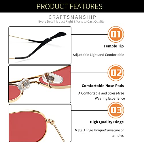Image of grey jack Polarized Aviator Sunglasses lightweight Stylish Glasses for Men Women UV Protection S110102