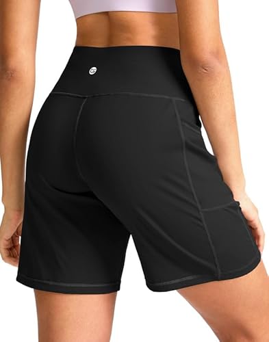 G Gradual Women'S 7'' Athletic Long Shorts With Pockets High Waisted Stretch Bermuda Shorts For Women Walking Workout Casual thumb #1