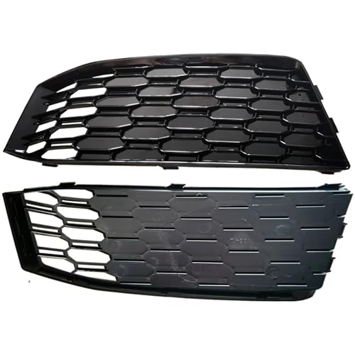 Couvercle antibrouillard Audi A4 B9 S-LINE 2016-2018 maille nid d'abeille luxe