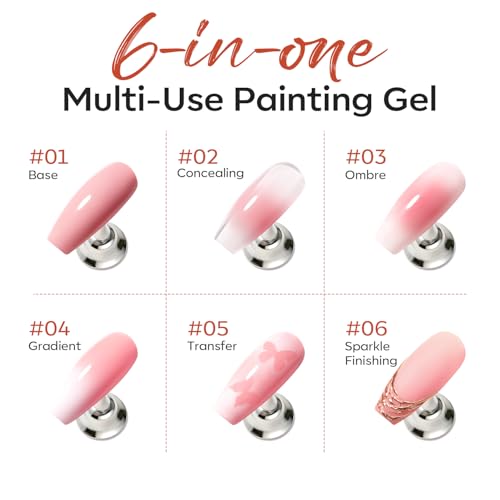 Image of modelones Pat Paint Gel Nail Polish, 1 Jar Soak Off UV Patting Gel Polish