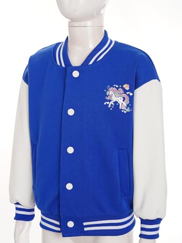 ufeng Kids Boys and Girls Cute Cartoon Print Jacket Long Sleeve Loose Contrast Color Zipper Sweatshirt Coat Outwear3