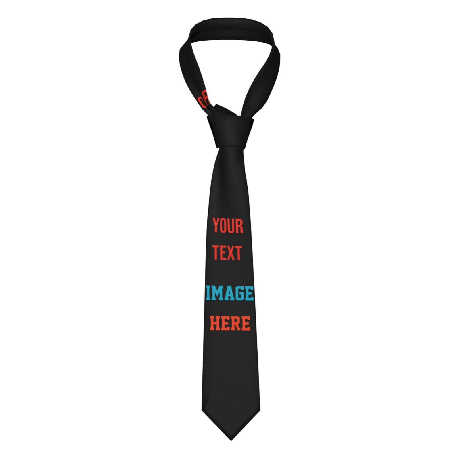 Zltegako Custom Face Tie with Picture Personalized Photo Necktie Funny Ties Gifts for Dad, Husband, Boyfriend, Men, Novelty Necktie For Father'S Day