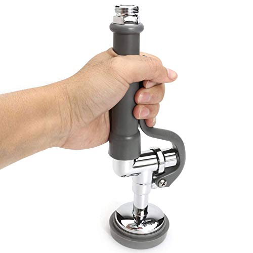 KISSHAKE Pre-Rinse Spray Valve Head, 7/8-20NPT Pre Rinse Sprayer Commercial Sink Faucet Spray Valve Chrome Finished, High Pressure Dish Sprayer Nozzle - Thumbnail 2