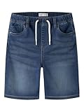 NAME IT Jungen Nkmryan Jogger Dnm L 6300-th Noos Shorts, Dark Blue Denim, 158 EU