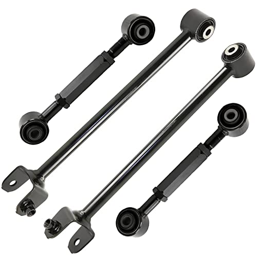 Image of Detroit Axle - Rear 4pc Control Arms for Honda Accord Crosstour Acura TSX TL, 4 Upper Forward & Lower Rearward Control Arms Assembly Replacement